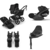 Bugaboo Fox 5 Renew Complete - Black/Heritage Black + Cloud T + Bas T + Adapter