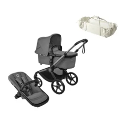 Bugaboo Fox 5 Renew Complete - Graphite/Moon Grey inkl. Sleepcarrier Vol 5 Oat Beige