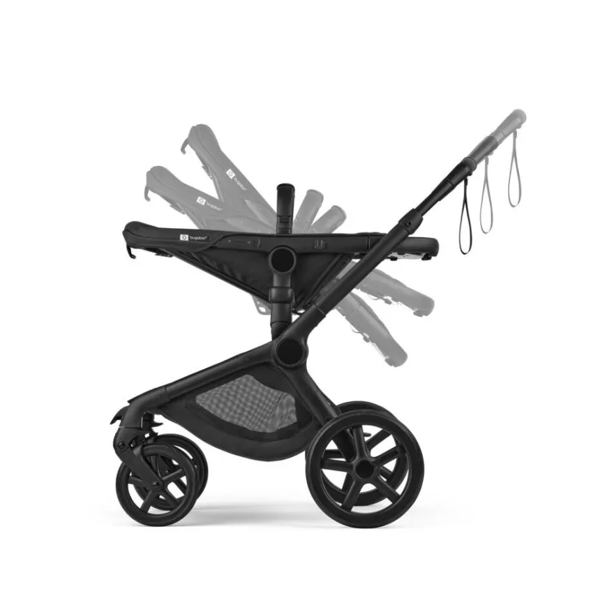 Bugaboo Fox 5 Renew Duovagn Inkl. Skötväska, Åkpåse, Mugghållare, Liggdelsadapter Och Regnskydd – Heritage Black/Black