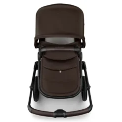 Bugaboo Fox 5 Renew Duovagn Inkl. Skötväska, Åkpåse, Mugghållare, Liggdelsadapter Och Regnskydd – Black/Cocoa Brown