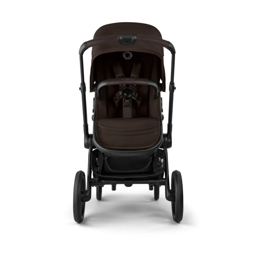 Bugaboo Fox 5 Renew Duovagn Inkl. Skötväska, Åkpåse, Mugghållare, Liggdelsadapter Och Regnskydd – Black/Cocoa Brown