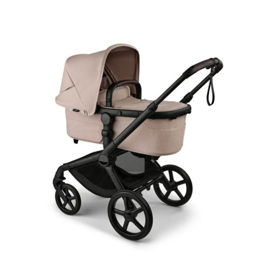 Bugaboo Fox 5 Renew Duovagn Inkl. Skötväska, Åkpåse, Mugghållare, Liggdelsadapter Och Regnskydd – Black/Desert taupe melange