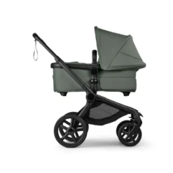 Bugaboo Fox 5 Renew Duovagn Inkl. Skötväska, Åkpåse, Mugghållare, Liggdelsadapter Och Regnskydd – Black/Forest Green