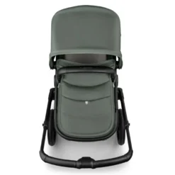 Bugaboo Fox 5 Renew Duovagn Inkl. Skötväska, Åkpåse, Mugghållare, Liggdelsadapter Och Regnskydd – Black/Forest Green