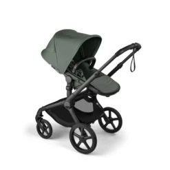 Bugaboo Fox 5 Renew Duovagn Inkl. Skötväska, Åkpåse, Mugghållare, Liggdelsadapter Och Regnskydd – Black/Forest Green