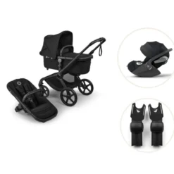 Bugaboo Fox 5 Renew Duovagn Inkl. Cloud T Babyskydd Och Adapter - Heritage Black/Black