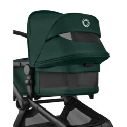 Bugaboo Fox 5 Renew Duovagn Inkl. Skötväska, Åkpåse, Mugghållare, Liggdelsadapter Och Regnskydd – Black/Fern Green