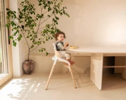Bugaboo Giraffe Barnstol - Neutral Wood/White