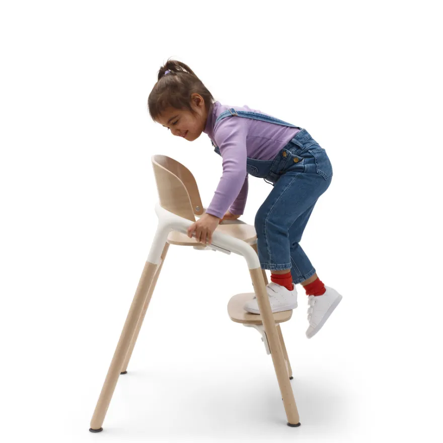 Bugaboo Giraffe Barnstol - Neutral Wood/White