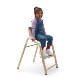 Bugaboo Giraffe Barnstol - Neutral Wood/White