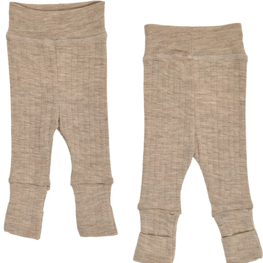 Byxor med Vikbar Mudd Woolly - Balsam Melange