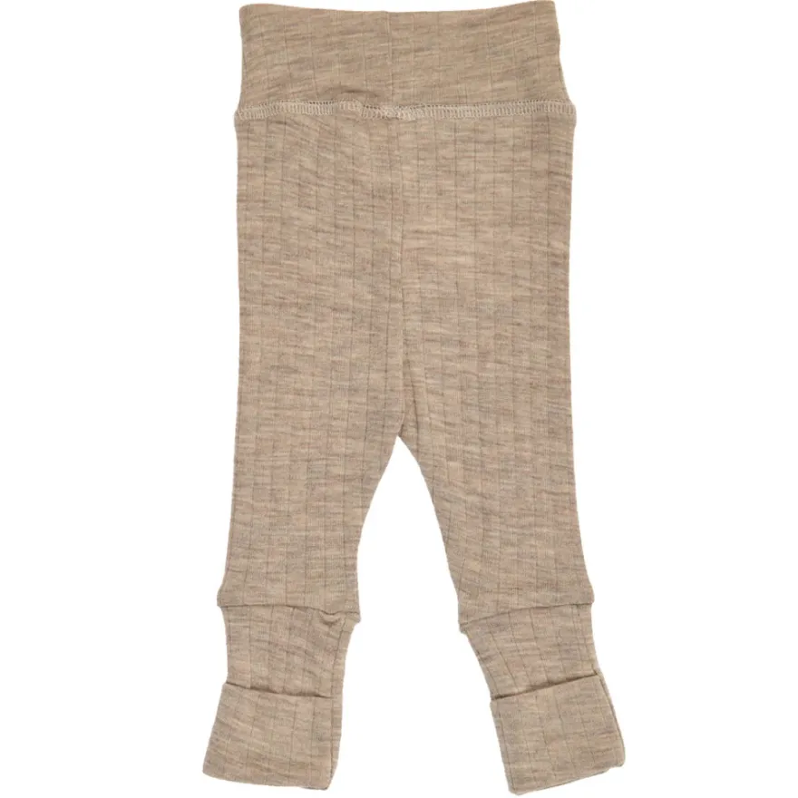 Byxor med Vikbar Mudd Woolly - Balsam Melange
