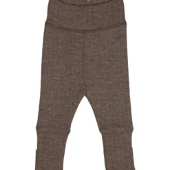 Byxor med Vikbar Mudd Woolly - Walnut Melange