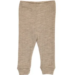 Byxor Woolly Rib - Beige Melange