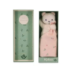 Carre Douceur Doudou Bear Leaves Of Love 17cm