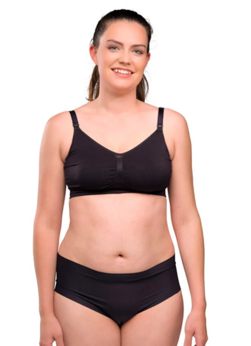 Carriwell Original Graviditets- Och Amnings-BH Strl S/M - Svart