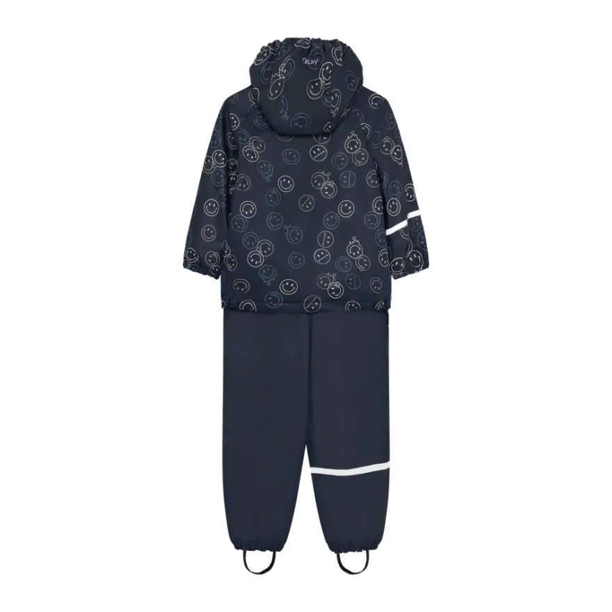 Celavi Regnset m. Fleece - Navy
