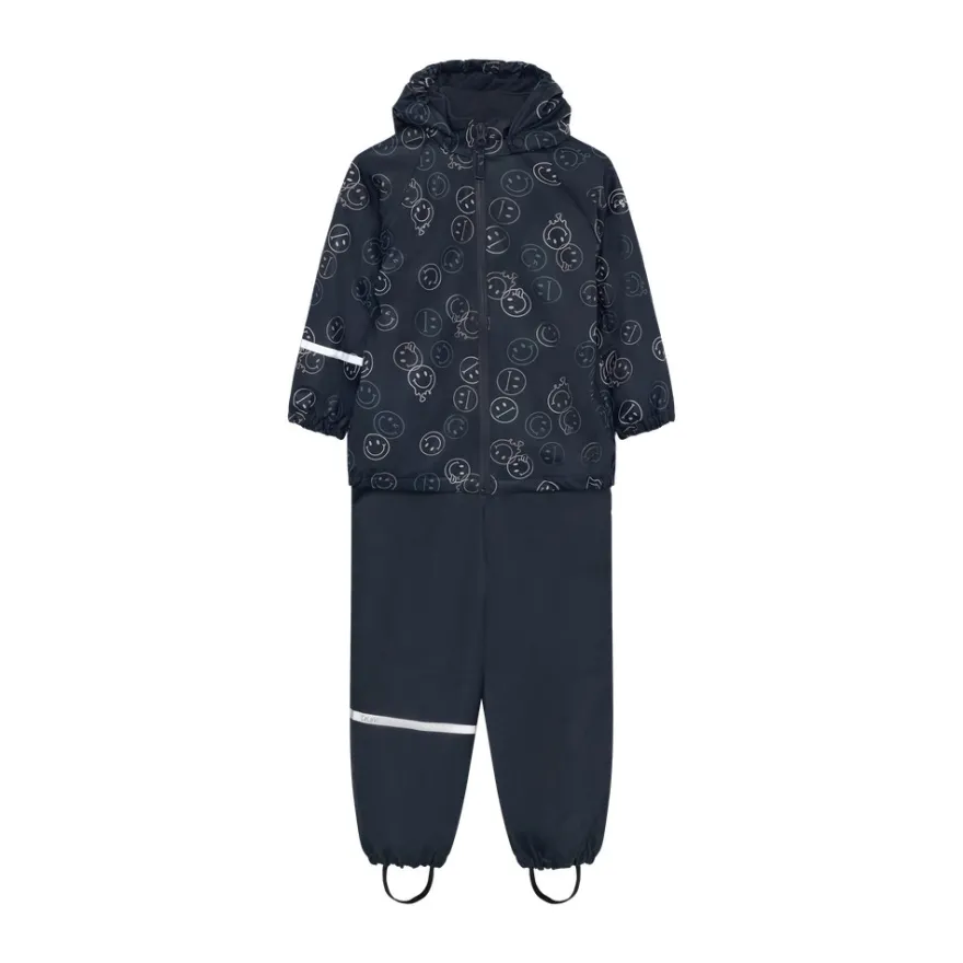 Celavi Regnset m. Fleece - Navy