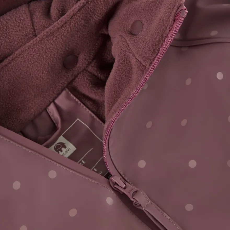 Celavi Regnset m. Fleece - Rose Brown