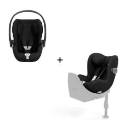 Cloud T I-size Babyskydd + Sirona T I-size Bilbarnstol - Sepia Black