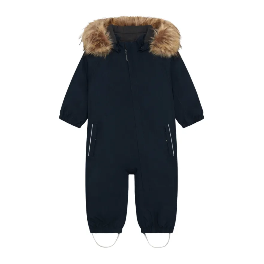 Color Kids Vinteroverall M. Fake Fur - Total Eclipse