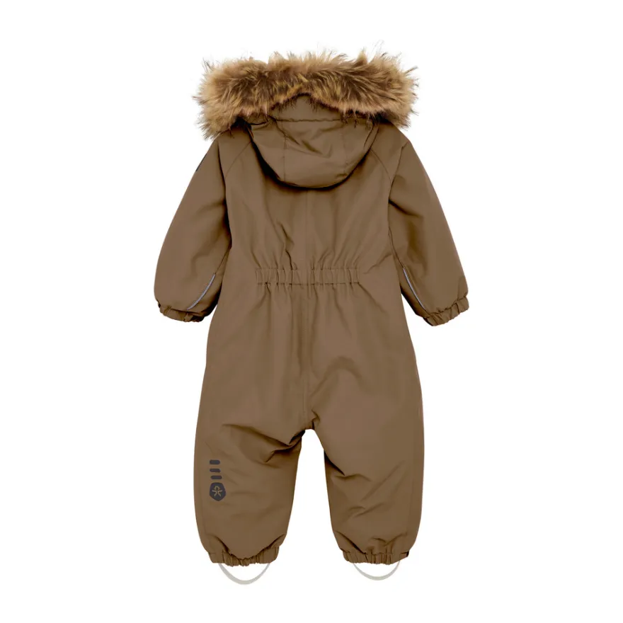 Color Kids Vinteroverall M. Fake Fur - Fossil