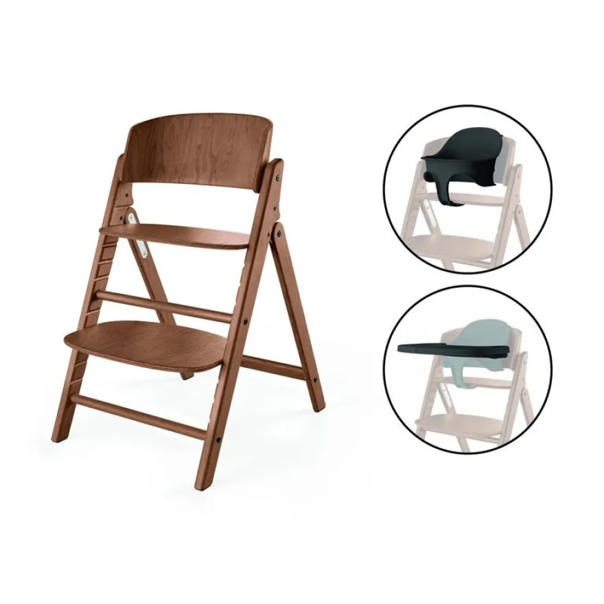 Cybex Click & Fold 3in1 Barnstol - Dark Natural