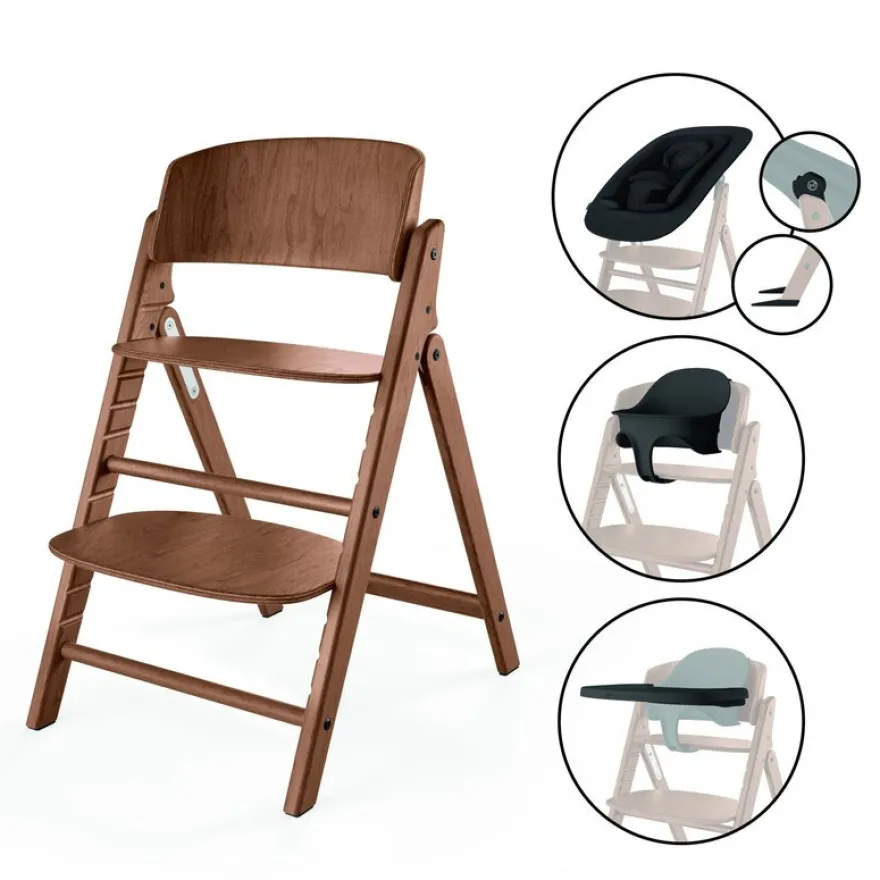 Cybex Clik&Fold 4in1 Set Barnstol - Dark Natural