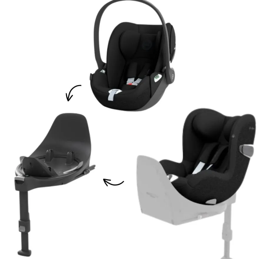 Cybex Cloud T Babyskydd + Sirona T Bilbarnstol inkl. bas