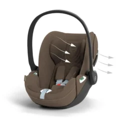 Cybex Cloud T i-Size Plus Babyskydd - Coconut Brown