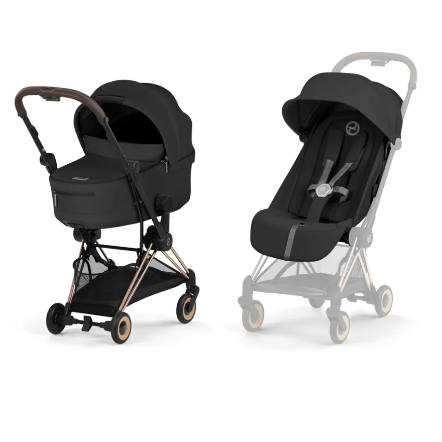 Cybex Coya Barnvagn - Sepia Black/Rosegold