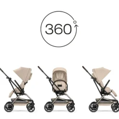Cybex Eezy S Twist+ 2 Sittvagn - Almond Beige