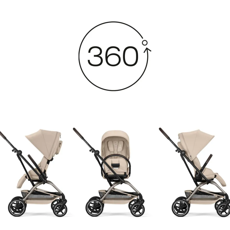 Cybex Eezy S Twist+ 2 Sittvagn - Almond Beige