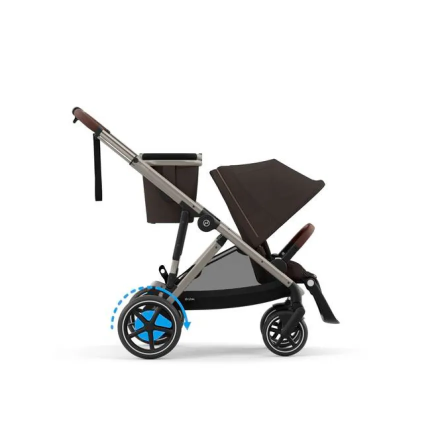 Cybex e-Gazelle S Sittvagn - Chocolate Brown/Taupe