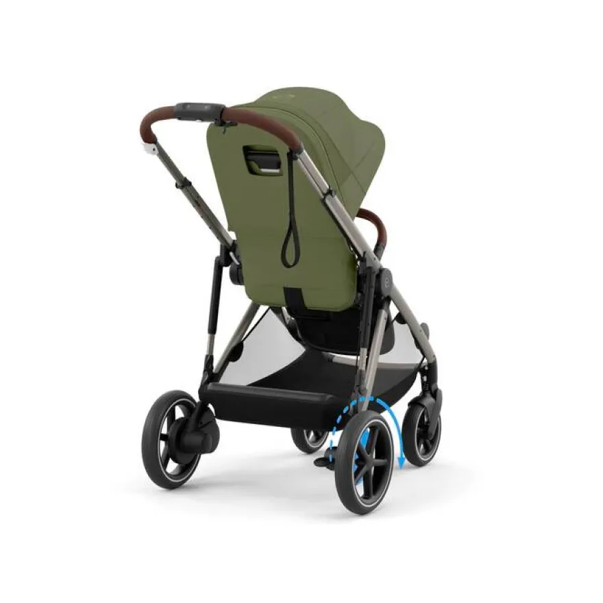 Cybex e-Gazelle S Sittvagn - Taupe/Moss Green