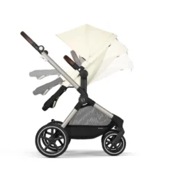 Cybex Eos Barnvagn Inkl. Aton B2 Med Bas Och Adapter - Seashell Beige/Light Beige