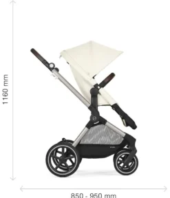 Cybex Eos Barnvagn Inkl. Aton B2 Med Bas Och Adapter - Seashell Beige/Light Beige