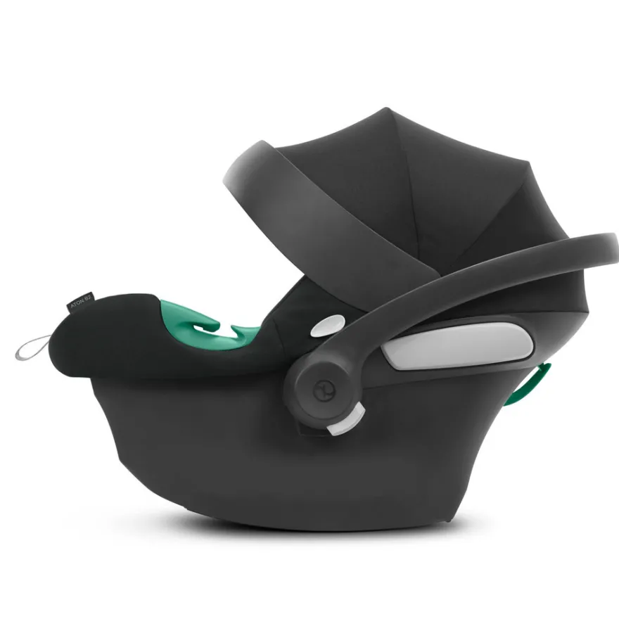 Cybex Eos Barnvagn Inkl. Aton B2 Med Bas Och Adapter - Moon Black/Black