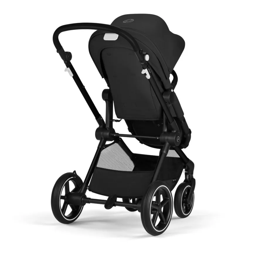 Cybex Eos Barnvagn Inkl. Aton B2 Med Bas Och Adapter - Moon Black/Black
