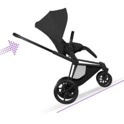 Cybex e-Priam Style Barnvagn Inkl. Cloud G3 Og Base G3 - Sepia Black/Matt Black