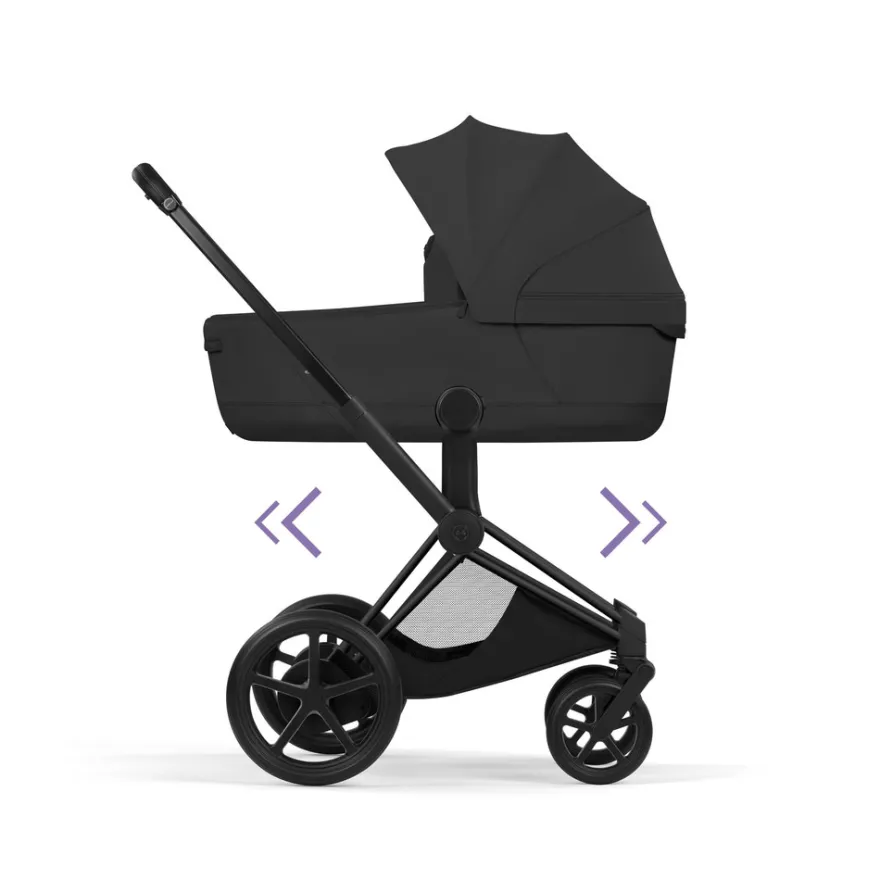 Cybex e-Priam Style Barnvagn Inkl. Cloud G3 Og Base G3 - Sepia Black/Matt Black