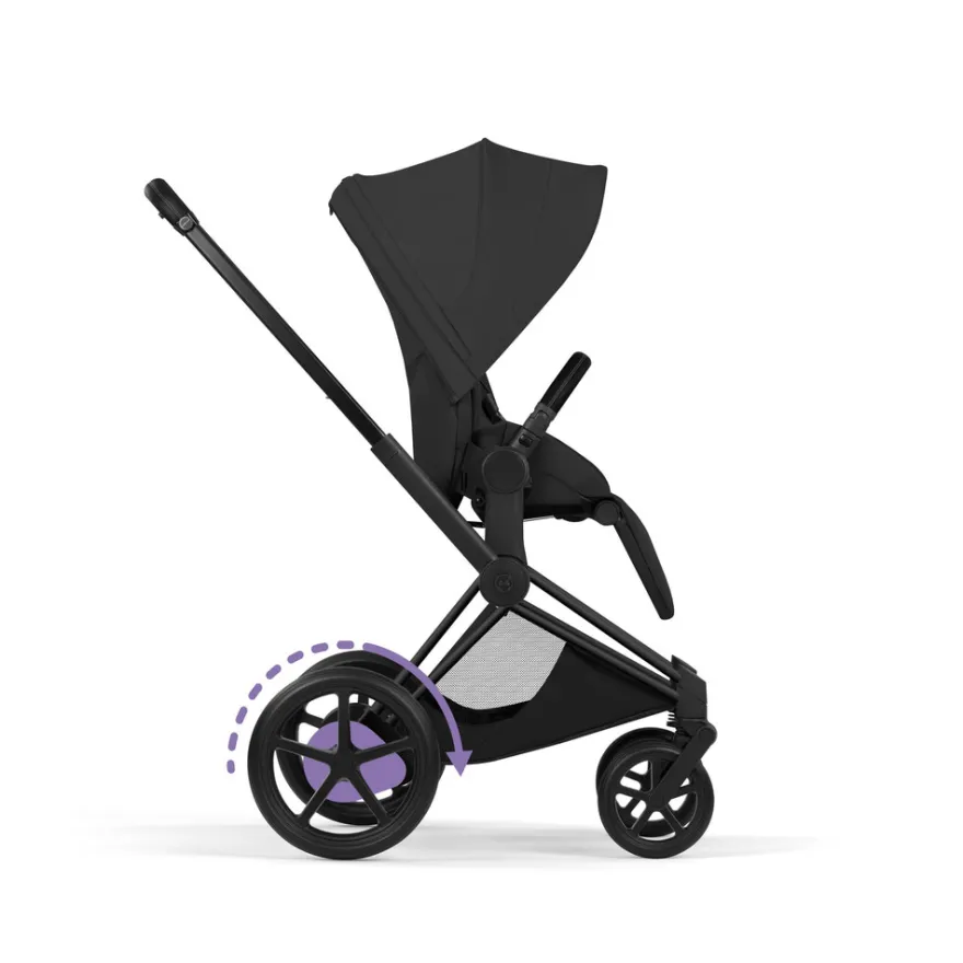 Cybex e-Priam Style Barnvagn Inkl. Cloud G3 Og Base G3 - Sepia Black/Matt Black