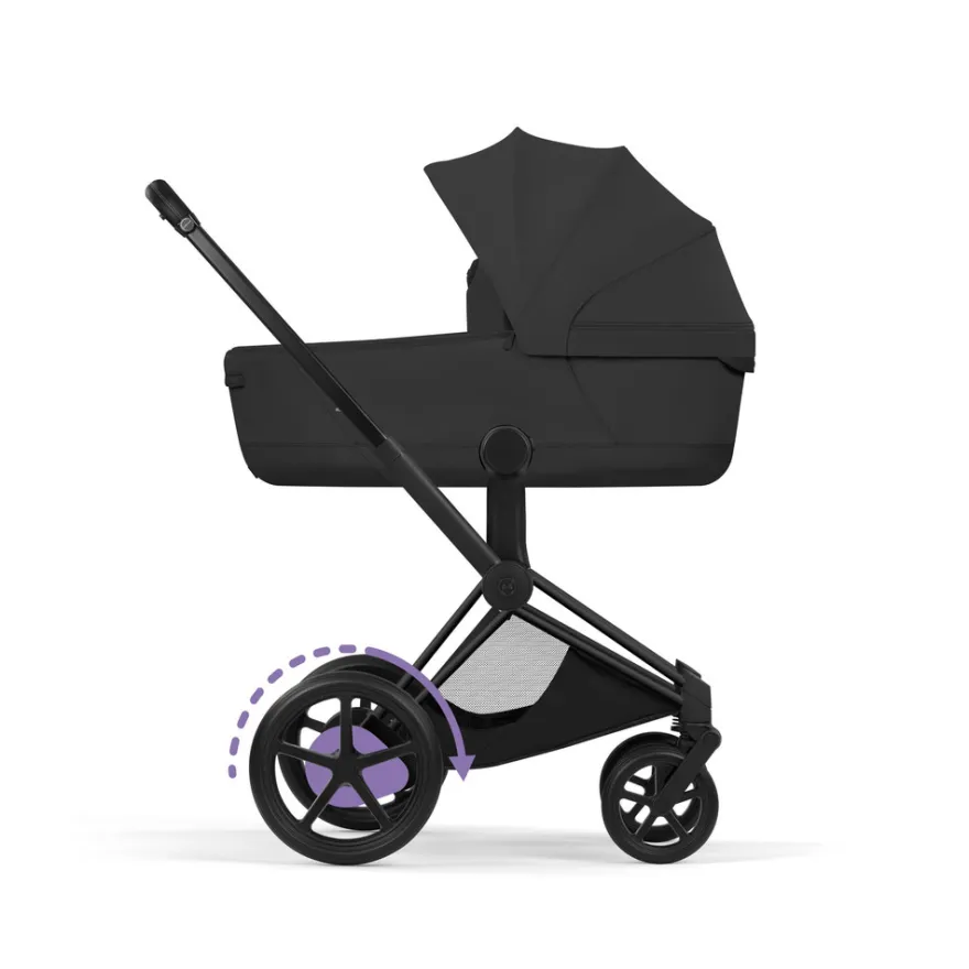 Cybex e-Priam Style Barnvagn Inkl. Cloud G3 Og Base G3 - Sepia Black/Matt Black
