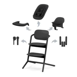 Cybex Lemo 4in1 Set Barnstol - Stunning Black