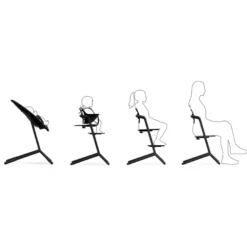 Cybex Lemo 4in1 Set Barnstol - Stunning Black