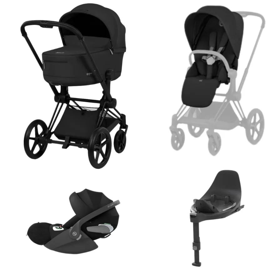 Cybex Priam Barnvagn inkl. Cloud T Paket - Sepia Black/Black