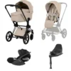 Cybex Priam Barnvagn inkl. Cloud T Paket - Cozy Beige/Black