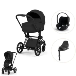 Cybex Priam Style Barnvagn inkl. Cloud T Plus & Bas T - Sepia Black/Matt Black