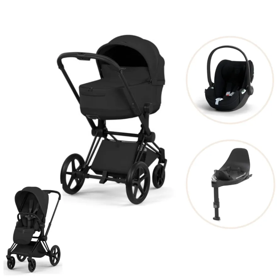 Cybex Priam Style Barnvagn inkl. Cloud T Plus & Bas T - Sepia Black/Matt Black