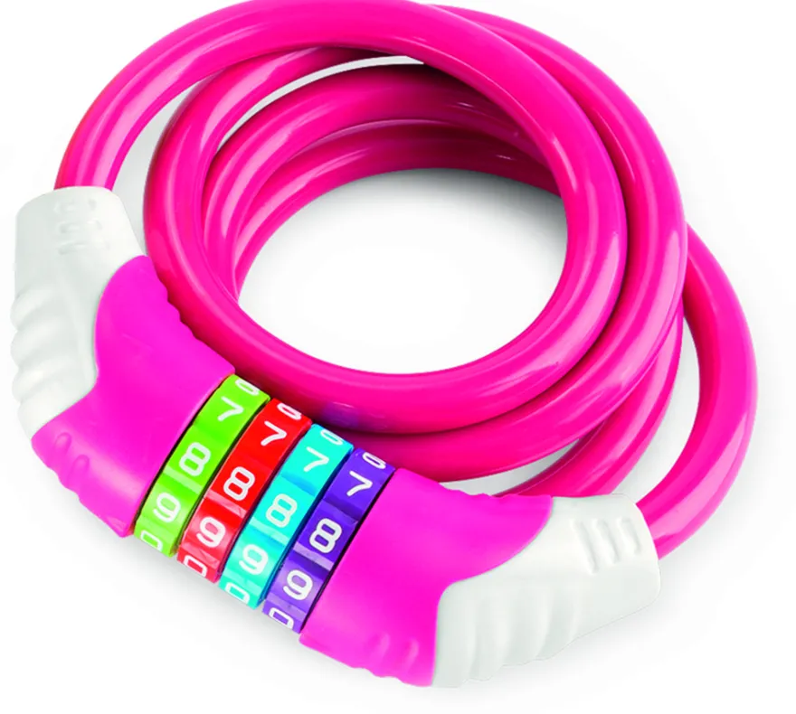 Cykellås 120cm pink